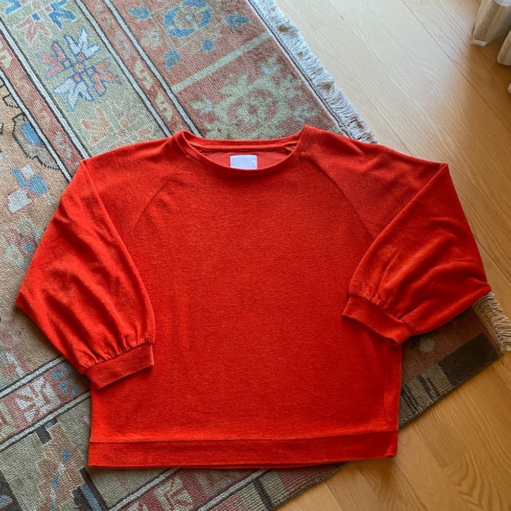 Bright Poppy Orange Colored Top